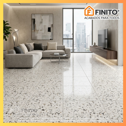 Ceramica Marmoleado Alto Brillo 60x60 2.58Mt2 Terraza Gaudi