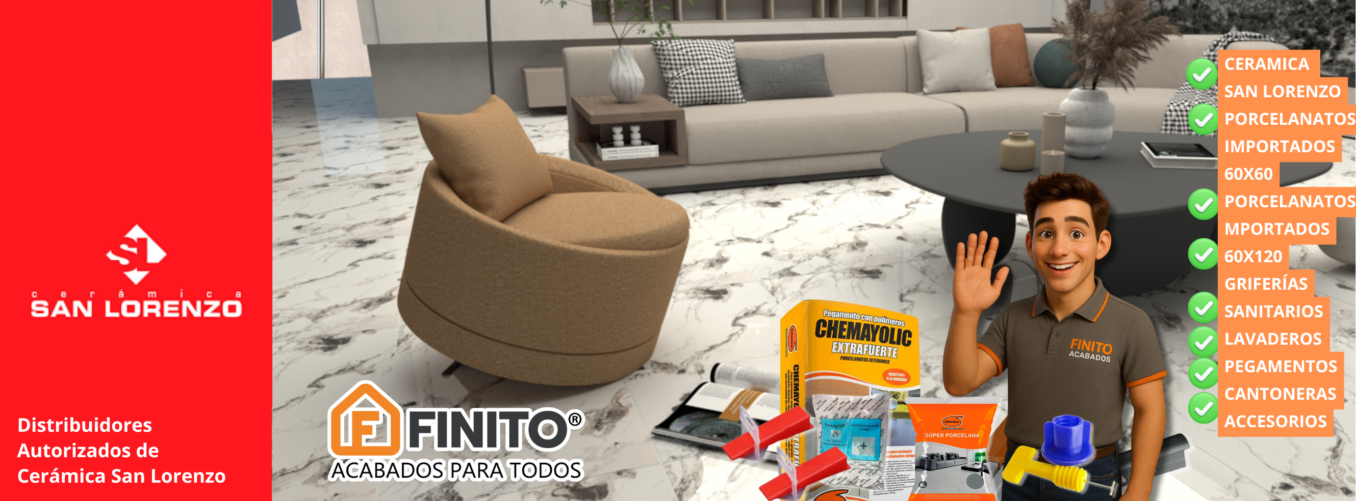 Finito porcelanato y ceramicas
